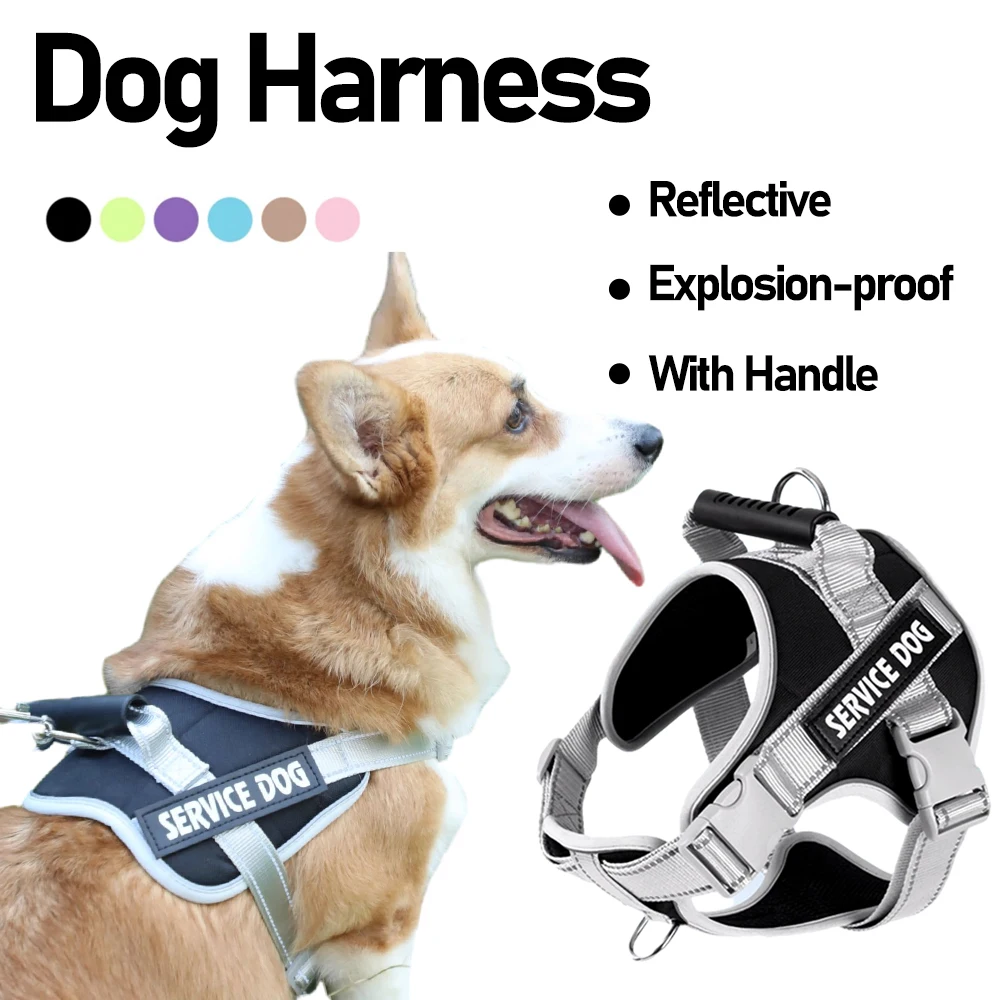 

Жилетка-портупея для собак, регулируемый нагрудник для питомцев, нейлоновый, для маленьких и средних больших собак