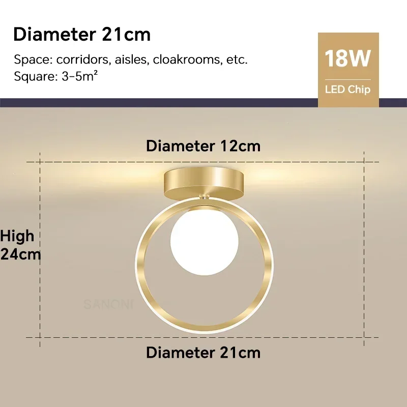 

Потолочный светодиодный светильник белый стеклянный шар