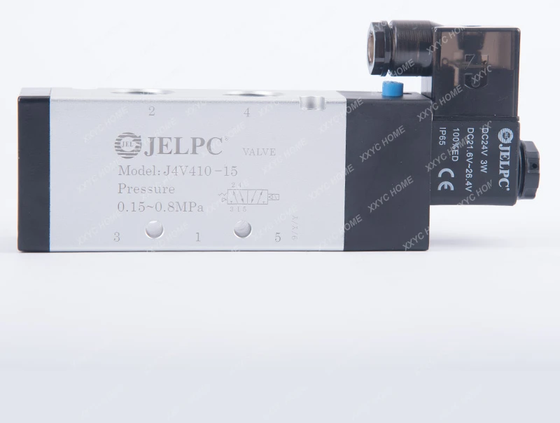 JELPC электромагнитный клапан 4V410-15 Пневматический регулирующий 24 В постоянного