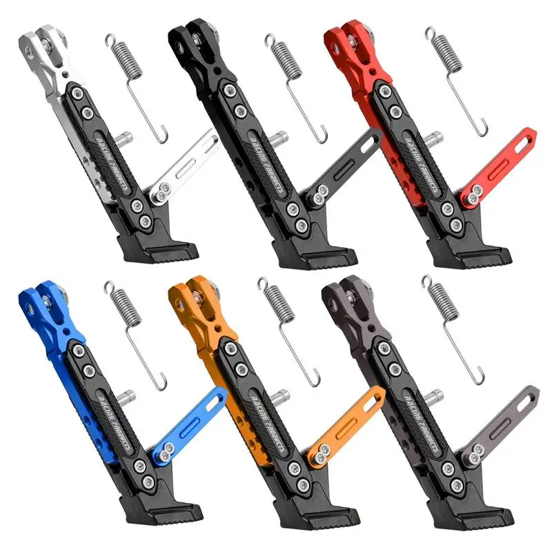 

Motorcycle Kickstand Adjustable Metal Foot Side Support Parking Bracket For Electric Motorbike Parking Foot Side Support Stand