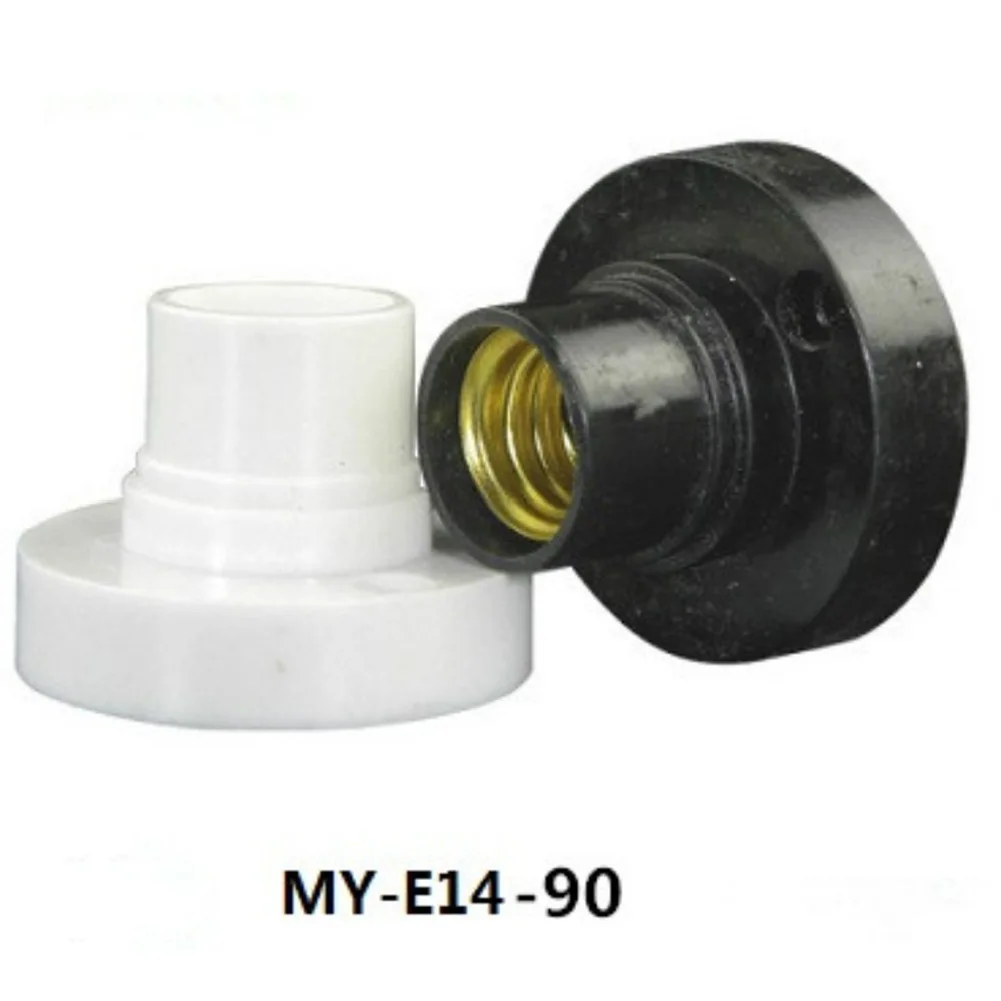 

E14 Light Bulb Screw Lamp Surface Fixing Base Fireproof LED Holder Converter Edison Screw Socket Bulb Base Splitter Adapter