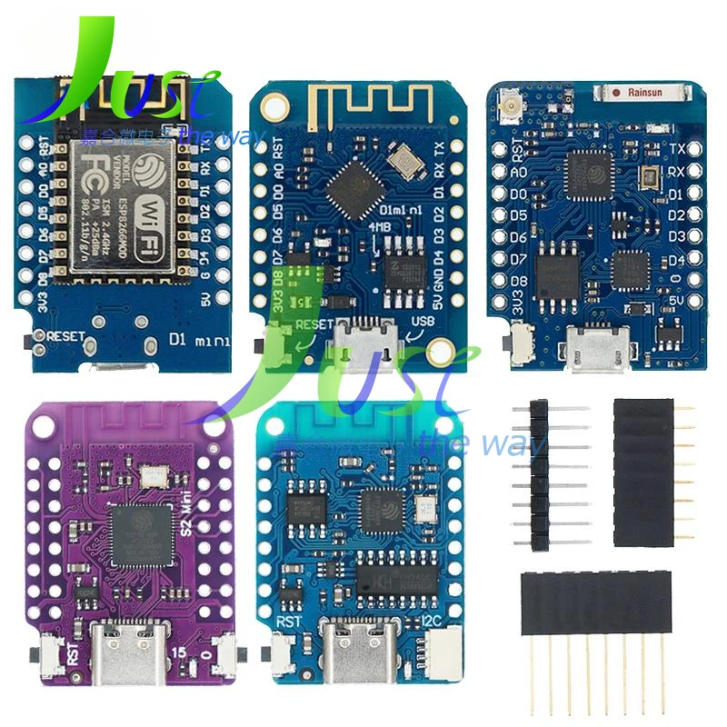 Макетная плата NodeMCU Lua IOT с разъемами Micro USB/Type-C USB WeMos D1 Mini PRO V3.0.0 V4.0.0 ESP32 S2 MINI WIFI 3 В