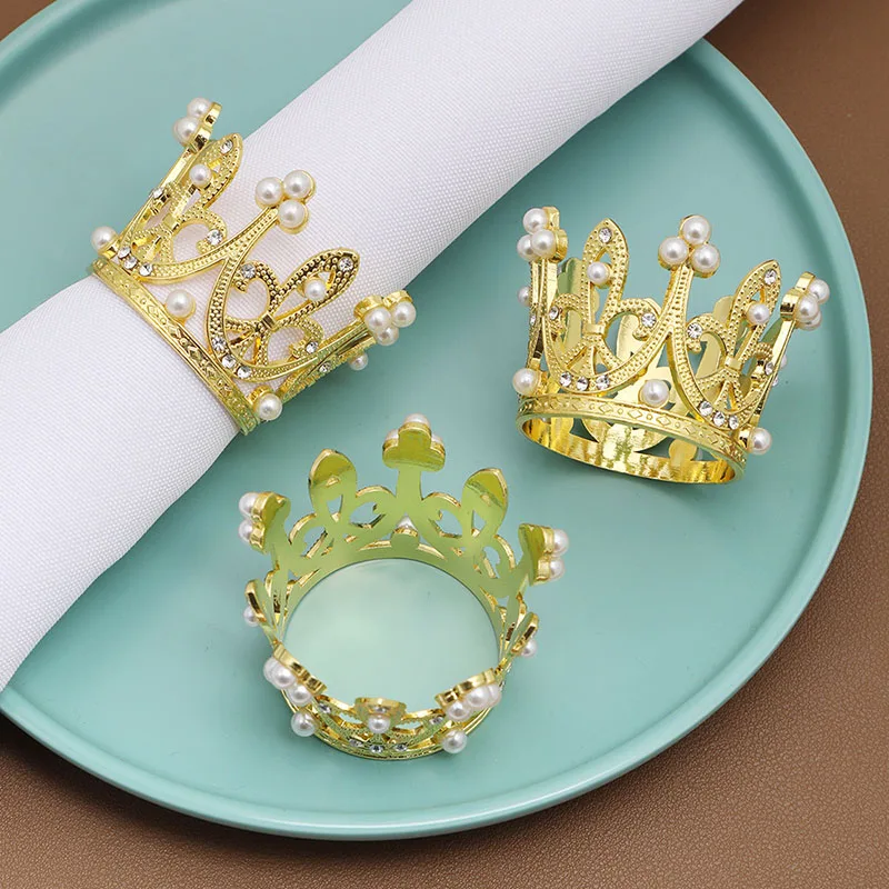 

36 шт., кольца-держатели для салфеток, с жемчугом