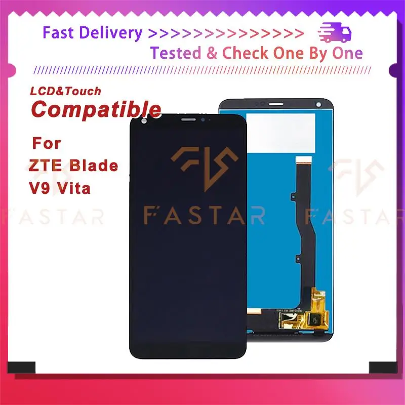 

5.45" For ZTE Blade V9 Vita LCD Display Touch Digitizer Assembly Replacement Repair mobile phone Screen v9vita lcd