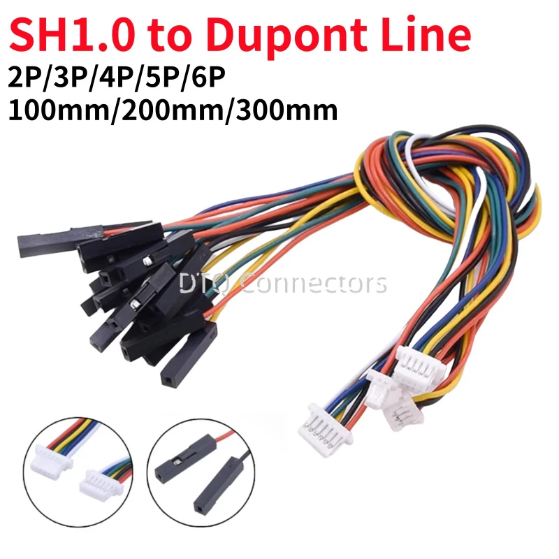 

Электронный провод Dupont SH1.0 2P/3P/4P/5P/6Pin 2.54мм