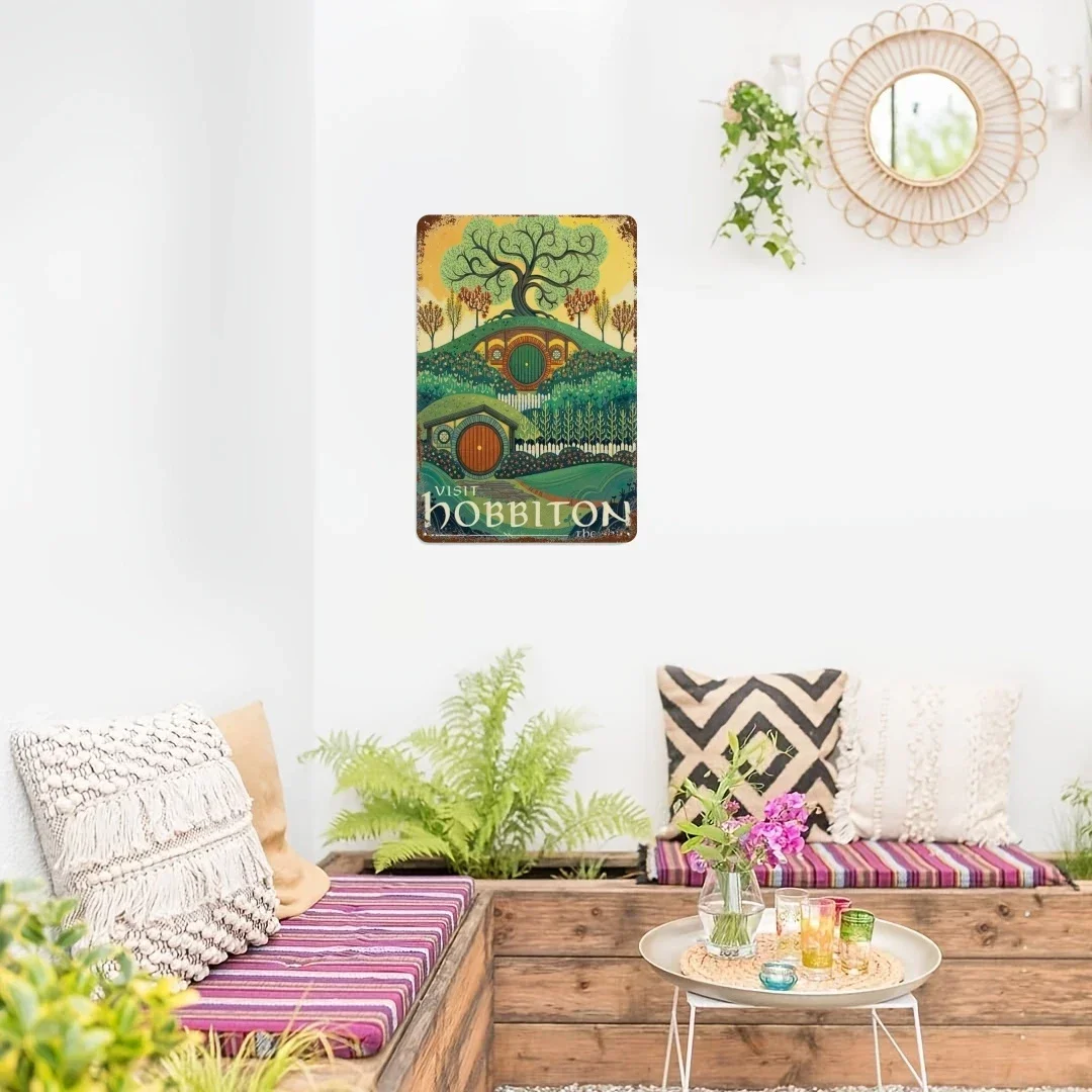 Абстрактный Ретро Плакат Кольцо Путешествия Металлическая Оловянная Вывеска