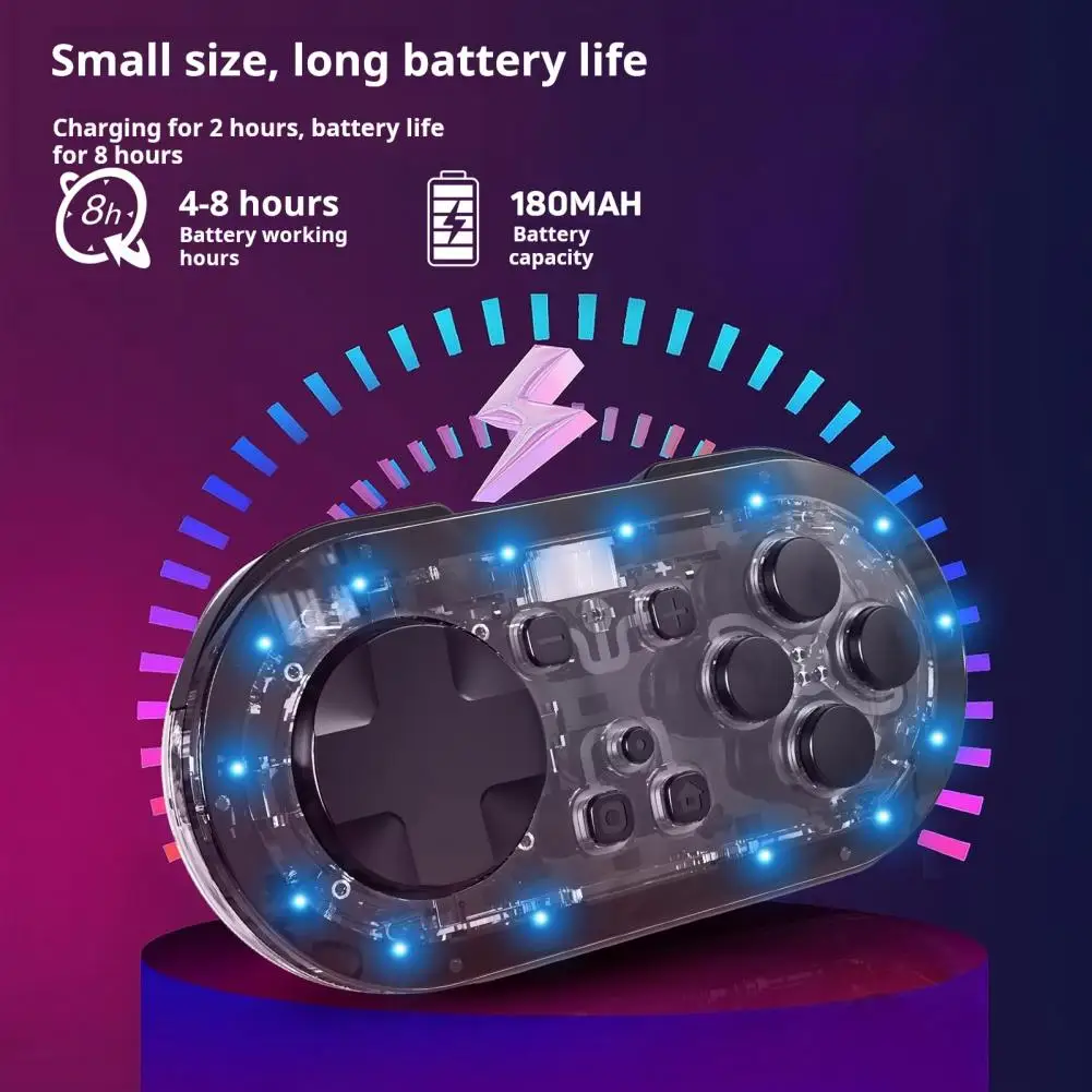 Портативный перезаряжаемый мини-игровой контроллер Bluetooth для многоплатформного