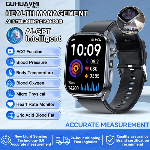 AI Diagosis ECG Smart Watch для мужчин