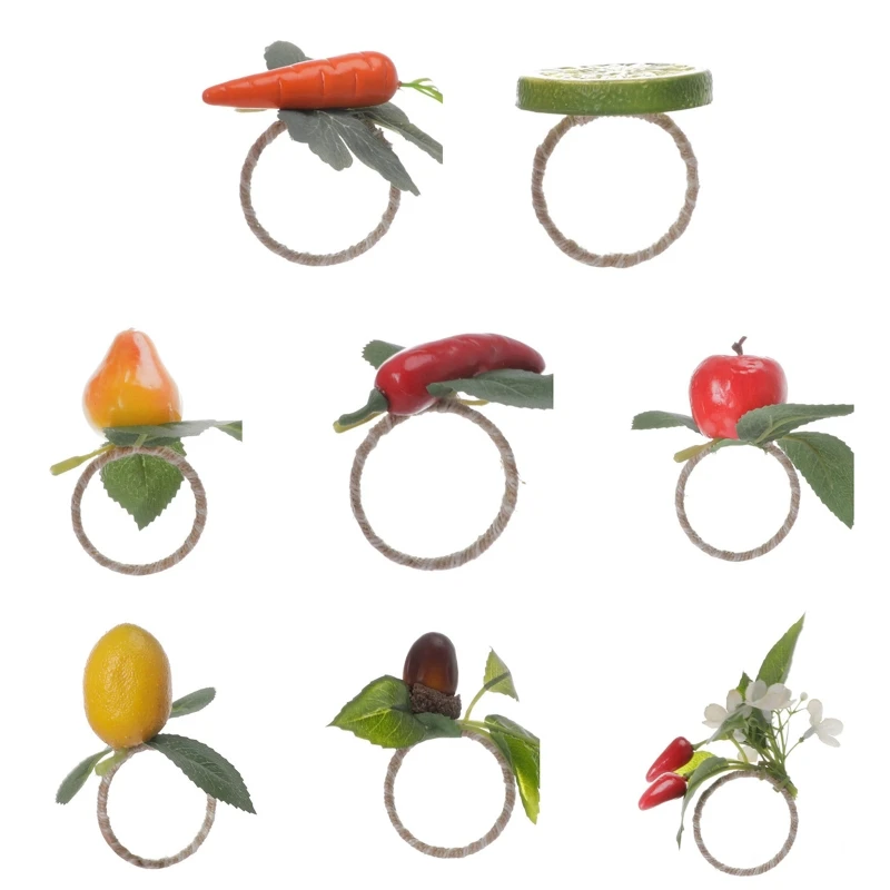 

Кольцо для салфеток K92A в виде овощей и фруктов