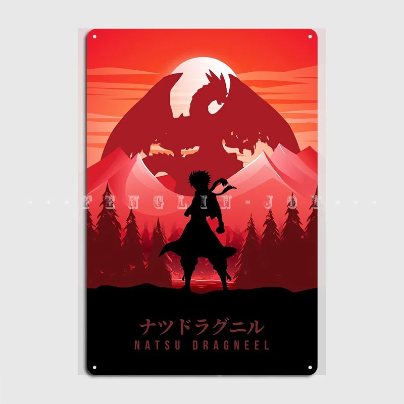 Natsu Сказочный хвост аниме металлический знак Клубная вечерние паб гараж создание