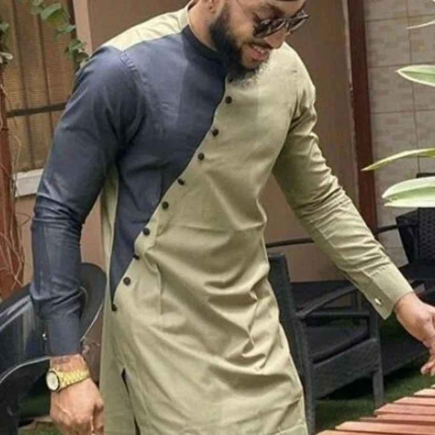 Новинка 2023, модная африканская Мужская одежда