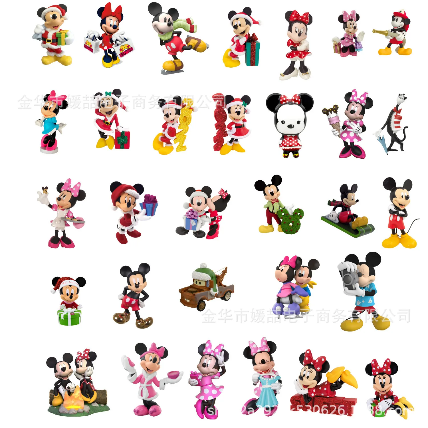 

Christmas Pendant Disney Xmas Tree Decorations Minnie Mickey Mouse Cartoon Flat Hanging Ornaments Christmas Home Decor Supplies