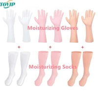 1 pair moisturize long sock glove for anti cracking dryness feet hand skin care soft moisturizing glove sock dead skin removal