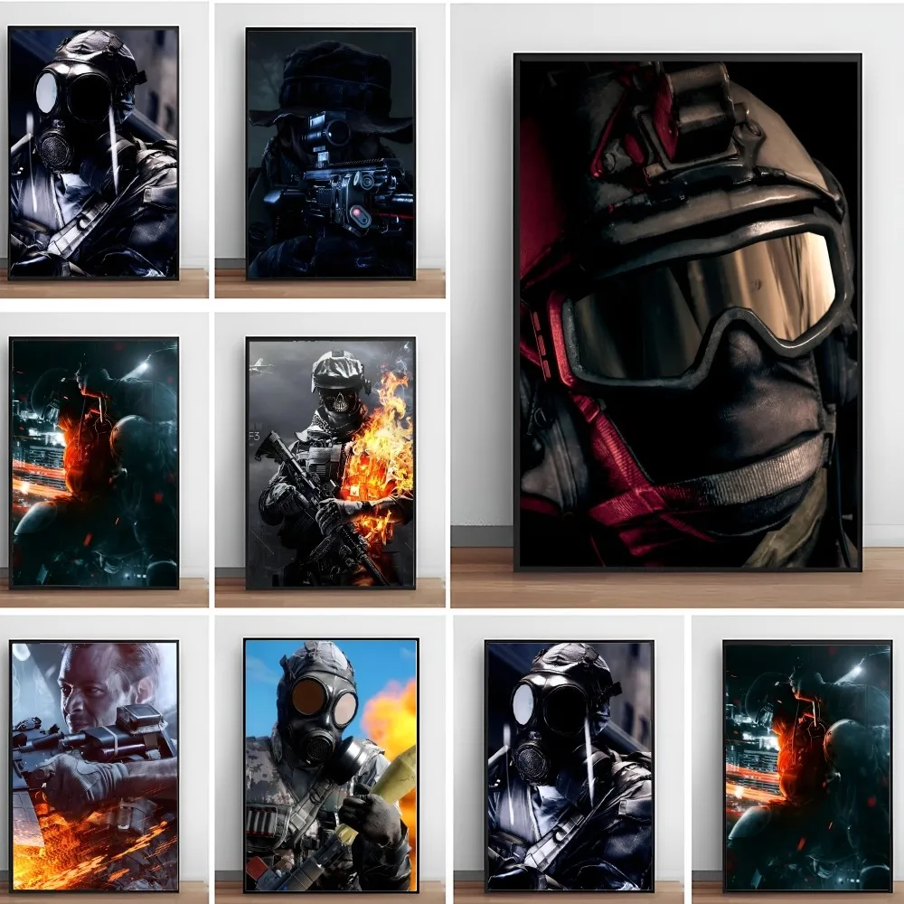 Game B-постер Battlefield бумажная печать для дома гостиной спальни входа в бар кафе