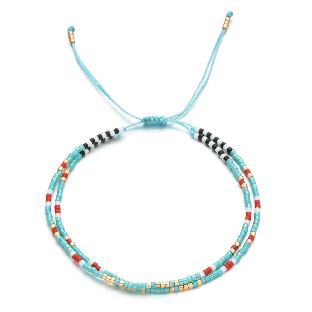 ZMZY 2 слоя Native Style Miyuki браслеты для женщин модные простые браслеты ювелирные изделия подарок Pulseras Femme