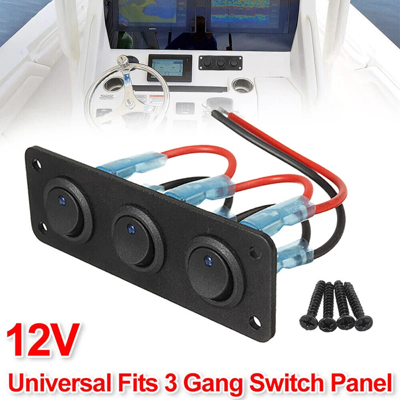 12 В 1-4 банда Универсальный тумблер Панель USB Автомобиль Лодка Морской автофургон