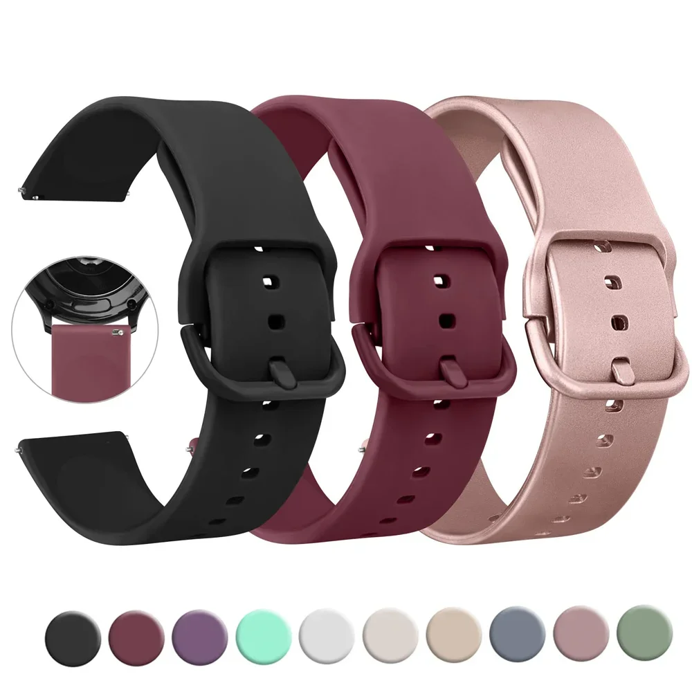 Фото Силиконовый ремешок для Amazfit GTS 4/3/2e/GTS2 Mini/GTR 42 мм/47 мм/GTR 4/3 Pro/2/2e, спортивный браслет Amazfit bip 20 мм/22 мм, ремешок для часов №2