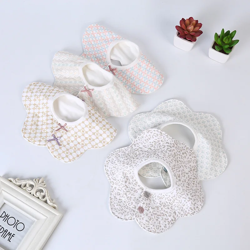 

Baby Bibs 3 Layer Baby Feeding Bibs Baby Burp Cloth Saliva Towel Newborn Baby Girl Boy Muslin Cotton Bibs Kids Accessories