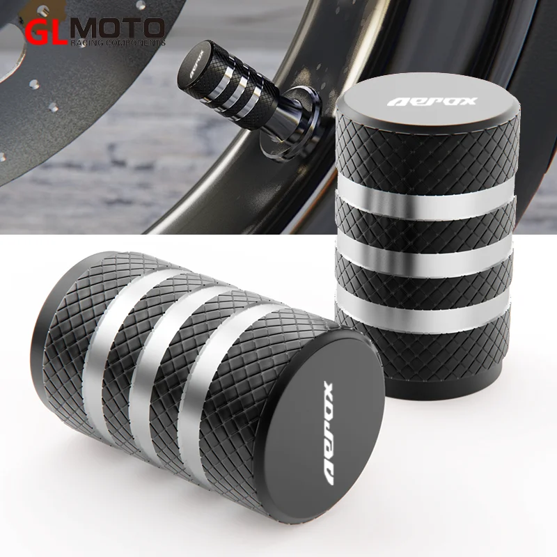 

For YAMAHA AEROX 125 155 AEROX155 AEROX125 Universal Motorcycle CNC Aluminum Accessories Wheel Tire Valve Port Stem Cap Cover