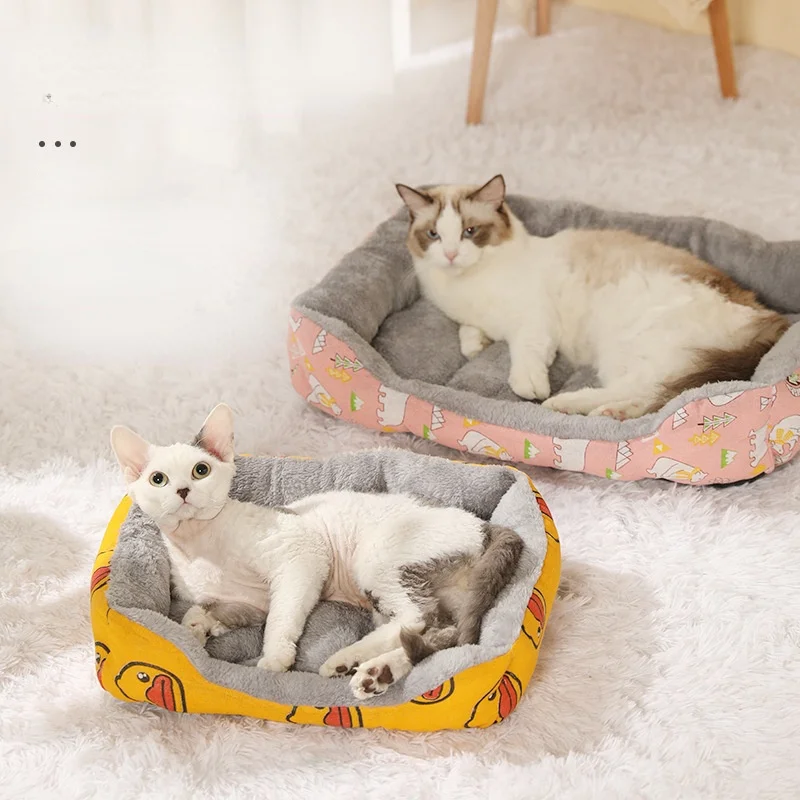 

For Square Dog Supplies Warm Bed for Dog Small Dog House Hand Wash Dog Kennel Dog Bed Dog Supplies