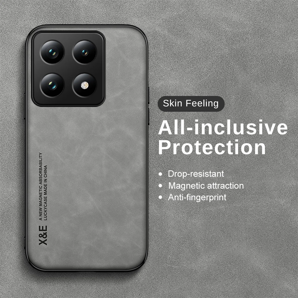 Магнитный чехол для телефона Xiaomi 14T Pro 2024 6 67 дюйма кожаный Mi 14 T 14Tpro Xiaomi14T Mi14T Xiami Xaomi