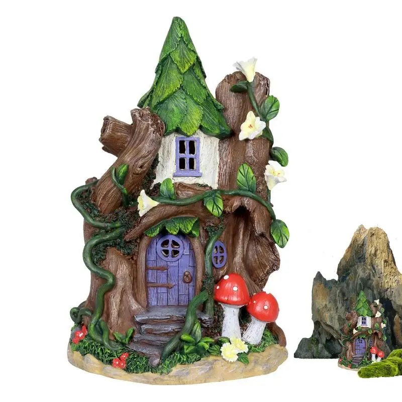 

Elf Garden Door Wood Miniature Window And Door Decoration For Tree Home Decor Tabletop Ornaments For Bedroom Kids Room Living