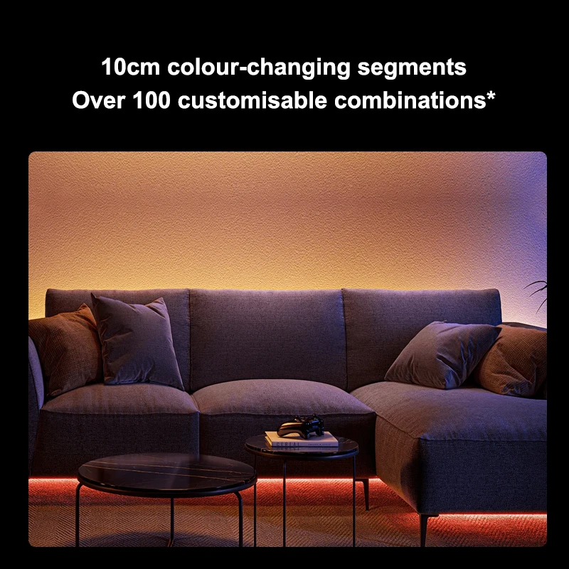 Taśma LED Xiaomi Mijia RGB do dekoracji pokoju gier na biurko telewizora z interaktywnymi grami sypialni