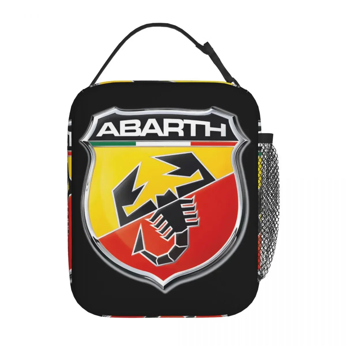 

Сумка-тоут Abarth Scorpion с логотипом, изолированная сумка для ланча, детский офисный контейнер для еды, портативный Повседневный охлаждающий термобокс для ланча