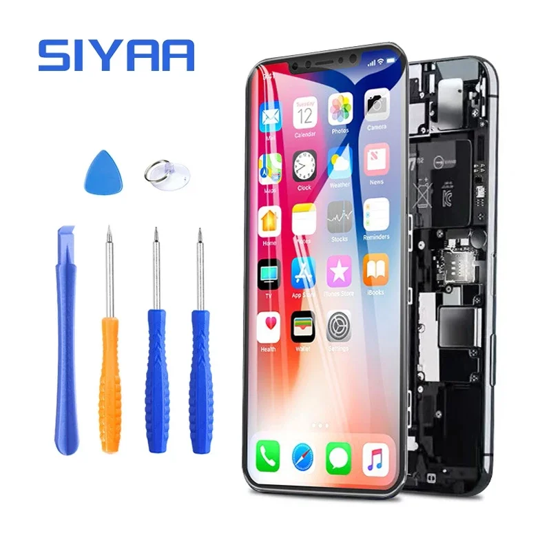 

SIYAA LCD Display Screen For iPhone 5S SE 6 6S 7 8 Plus X XR XS 11 Pro MAX Soft OLED TFT InCell With 3D Touch Digitizer