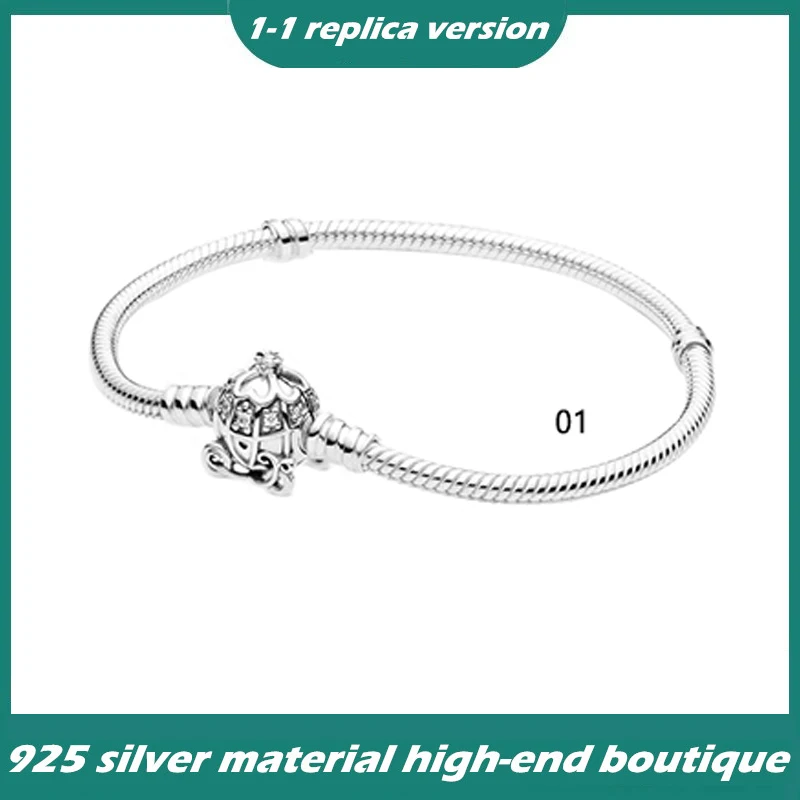 

A Sterling Silver Bracelet showing feminine charm，suitable for the original Pandora ，Can be used for Pandora beads and pendants
