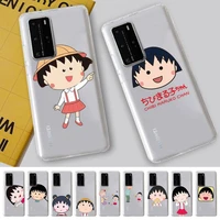 bandai chibi maruko chan phone case for samsung s20 ultra s30 for redmi 8 for xiaomi note10 for huawei y6 y5 cover