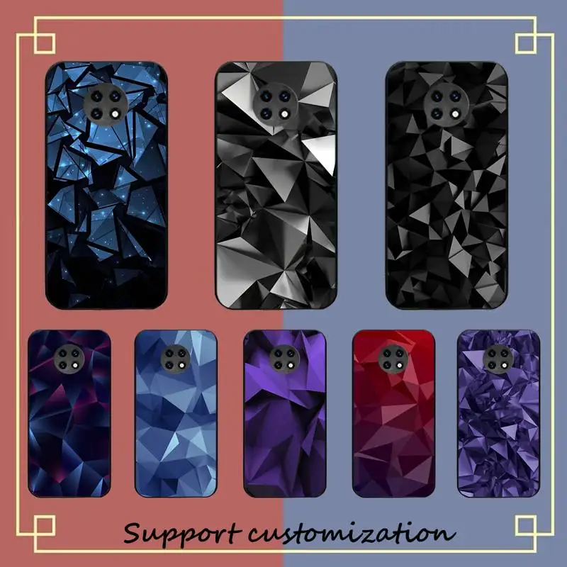 

Luxury Geometry Cool Phone Case for Redmi 5 6 7 8 9 A 5plus K20 4X S2 GO 6 K30 pro