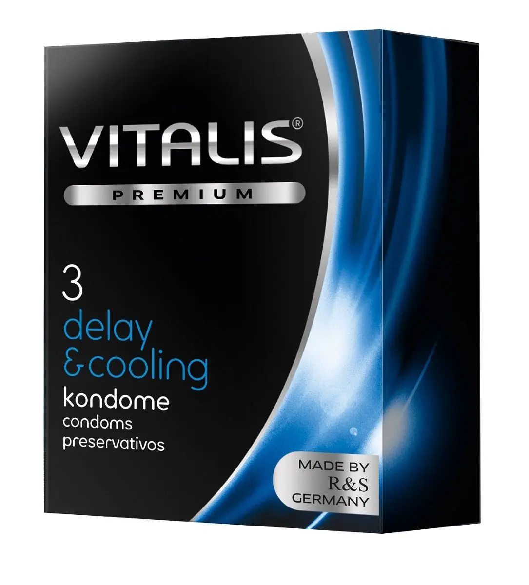 Презервативы VITALIS PREMIUM delay &amp cooling с охлаждающим эффектом - 3 шт. |