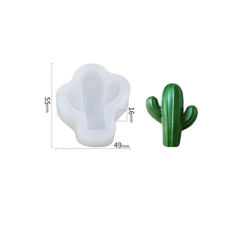 Силиконовая форма для растений-суккулентов кактусов свечей ароматического
