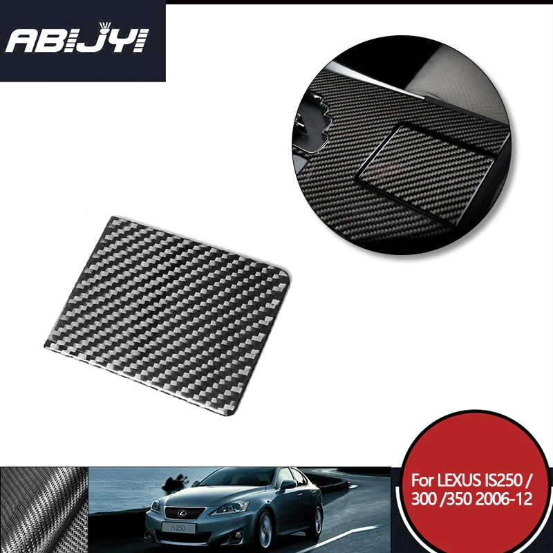 

1PC Carbon Fiber For LEXUS IS250 300 350 2006-2012 Water Cup Holder Panel Cover Decoration Stickers Interior Car Accessories