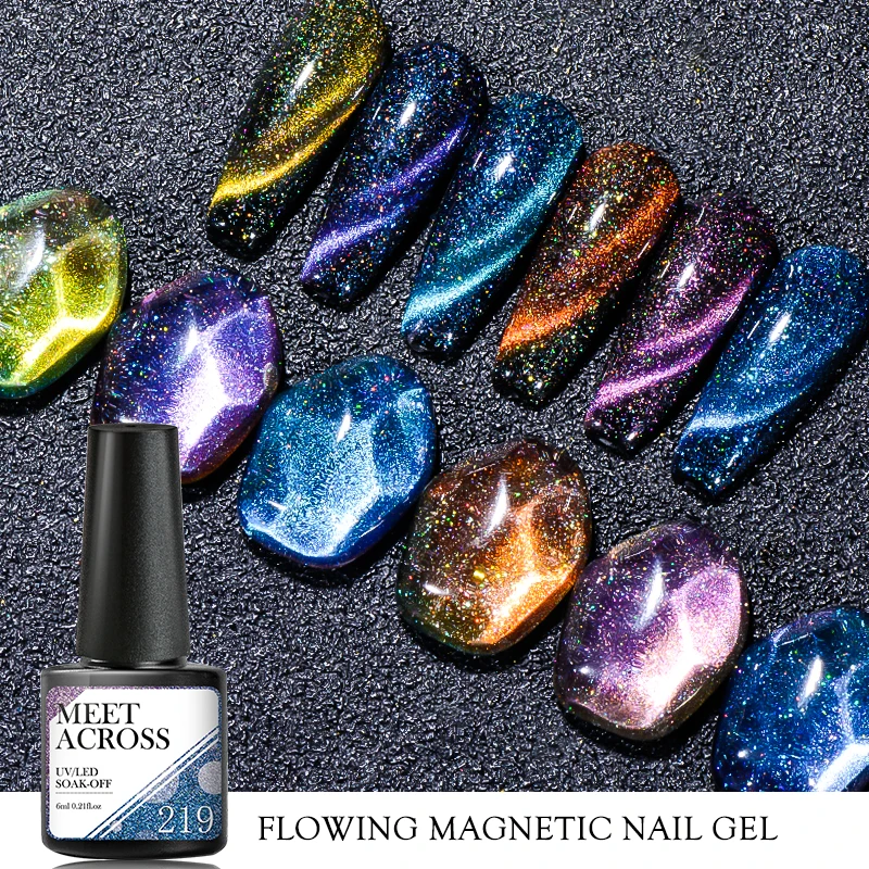 

Magnetic Gel Nail Polish Spar Glitter Fluorescent Neon Nail Gel Polish Semi Permanent Varnishes Manicure Soak Off UV LED Gel