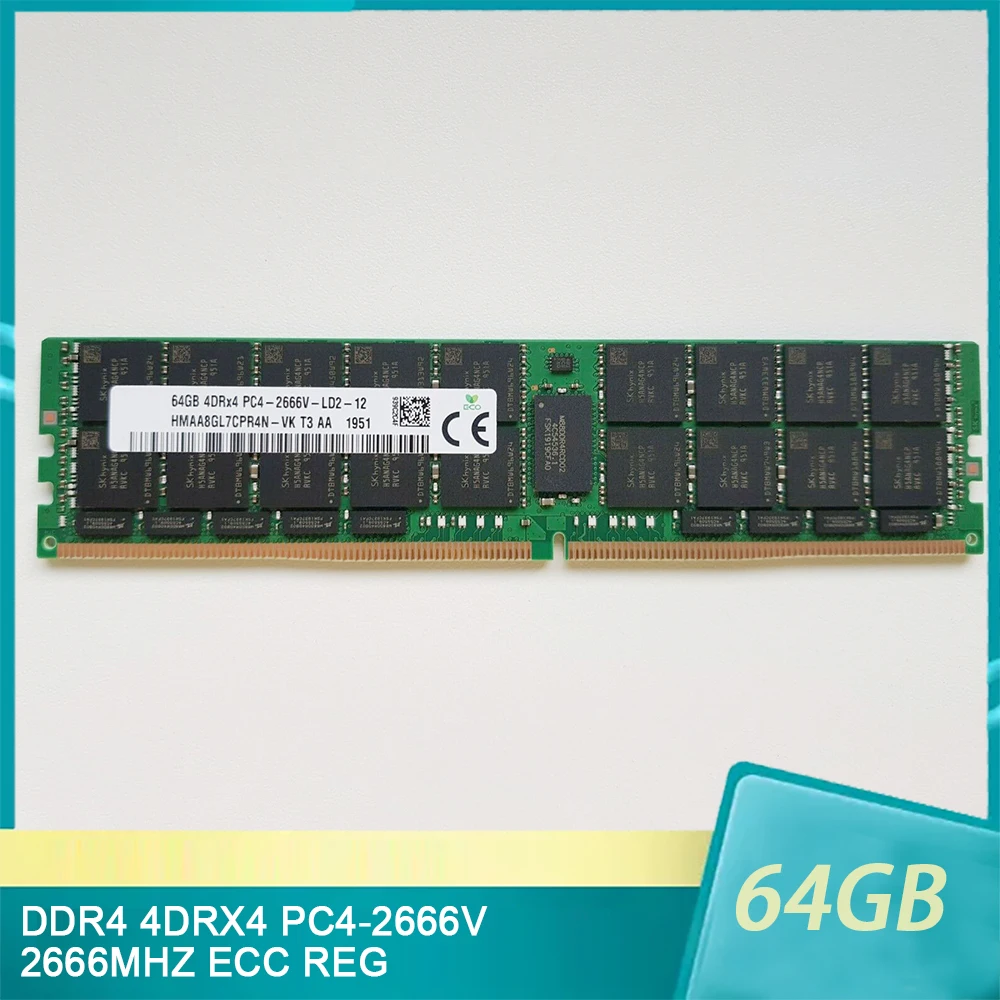 

For SK Hynix RAM 64G 64GB DDR4 4DRX4 PC4-2666V 2666MHZ ECC REG Memory High Quality Fast Ship