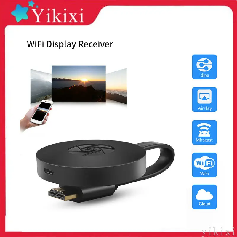 

for MiraScreen G2 TV Stick Wireless HDMI-compatible Dongle Receiver 2.4G Wifi 1080P Dongle Miracast Airplay DLNA for Android IOS