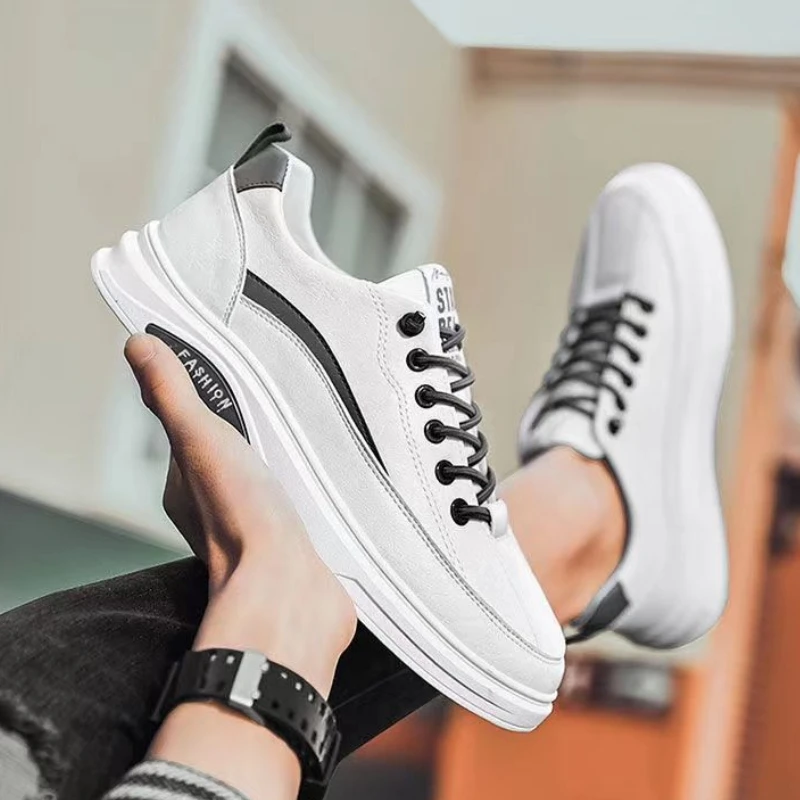 

Fashion Off White Shoes for Men's Sneakers Tenis Masculinos Zapatillas De Zapatos Para Hombres Leather Anti-slip Waterproof