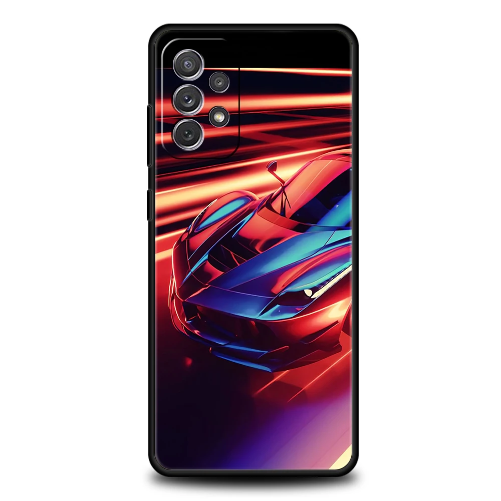 Sports Cars Silicone Case For Samsung Galaxy A32 A52 A13 A22 A72 A51 A71 A41 A11 A31 A21S 5G Luxury Phone Cover Shell Fundas Bag
