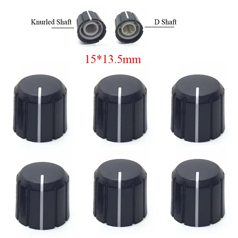 

15*13,5 мм 6 мм D/накатанный диаметр вала черный/белый верхний стерео радио 148 потенциометр поворотный усилитель громкость код ручка Крышка