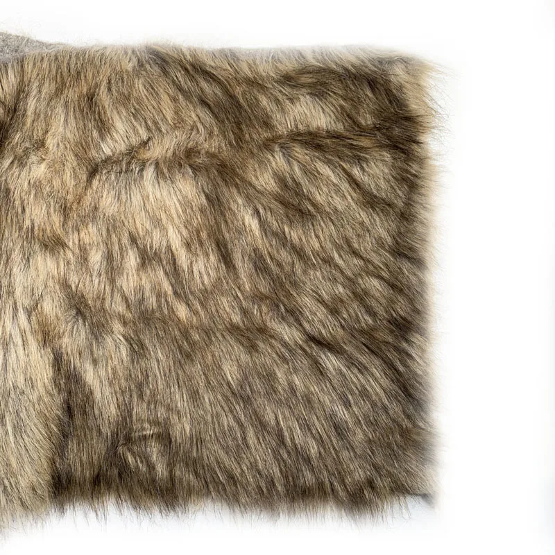 Роскошный диван из искусственного меха декоративная ткань для эркера длинные