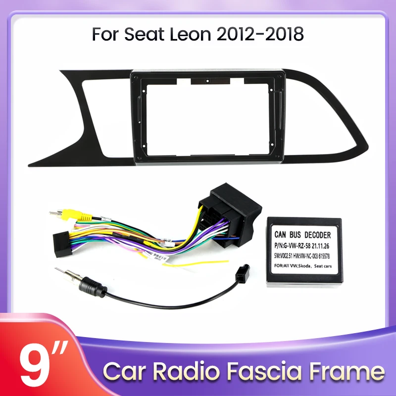 9-дюймовая Монтажная Рамка Для Радиоприемника На Приборной Панели Seat Leon 3 5F 2012-2020