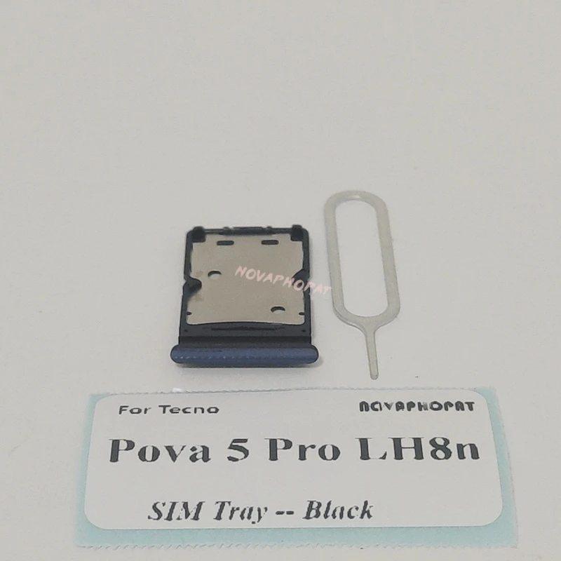 Совершенно новый лоток для SIM-карты Tecno Pova 5 Pro LH8n держатель Sim-карты слот адаптер