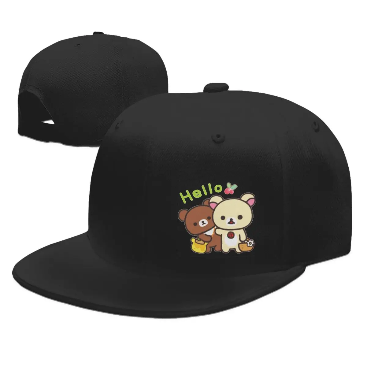 Фото Hello Milk And Mocha милые плюшевые мишки 3, бейсболки Snapback для мужчин и женщин, повседневная кепка, уличная бейсбольная кепка, Casquette №2