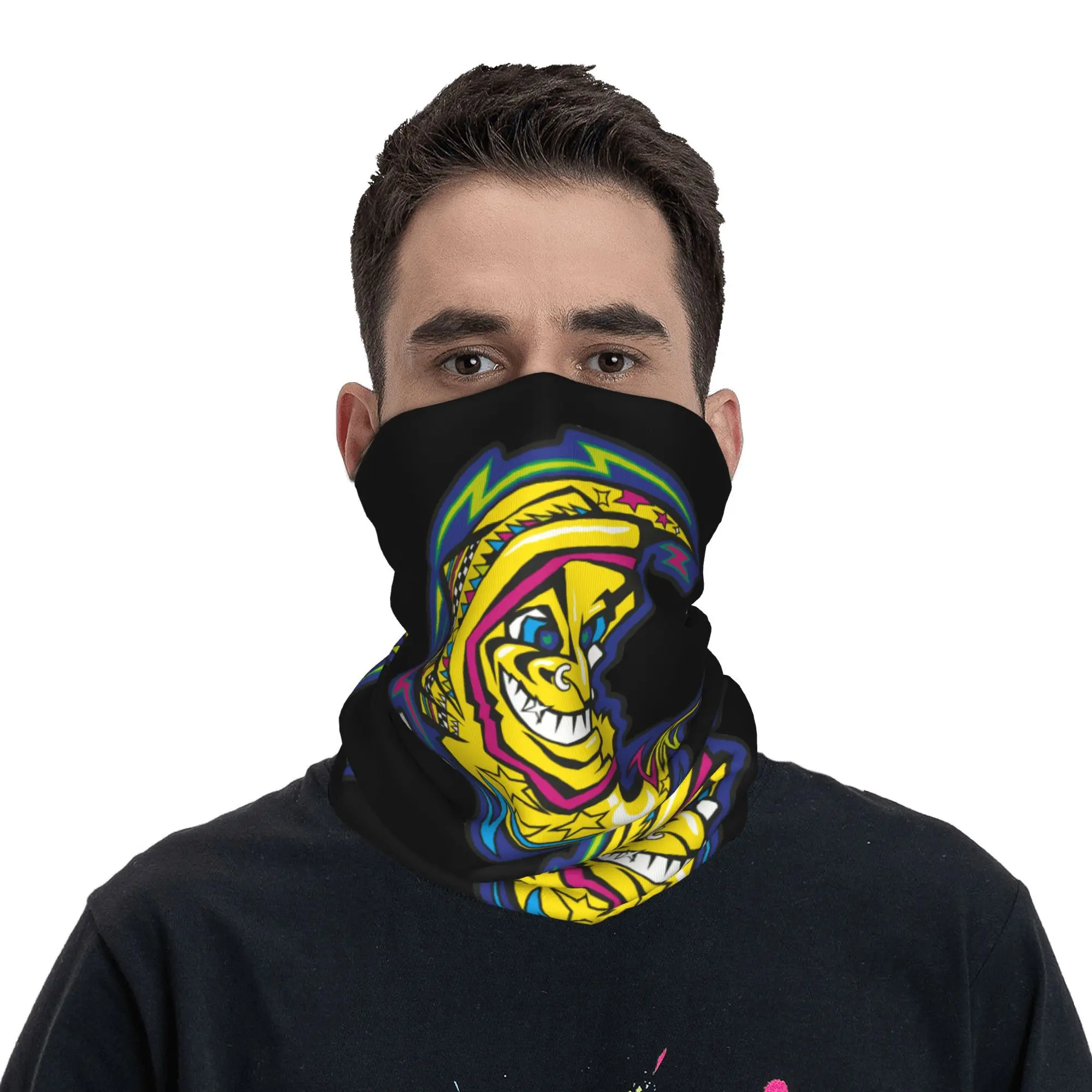 Изготовленная на заказ зимняя повязка голову Motor-Gp Rossies-Race утеплитель для шеи