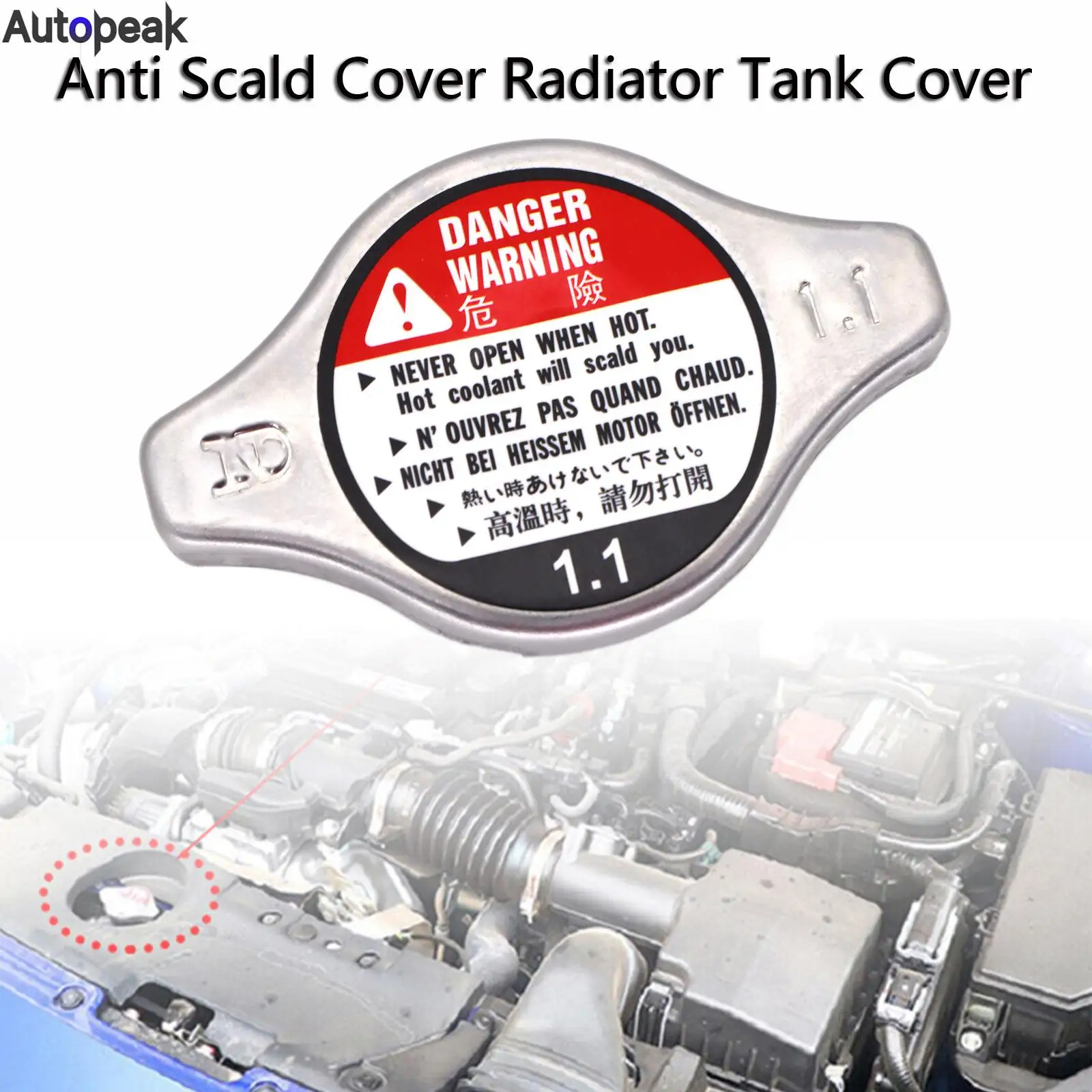 

1X для Honda S2000 Element Civic Pilot Acura MDX Legend крышка радиатора охлаждения автомобиля 1640162090 17920P08004 аксессуары для автомобильного двигателя