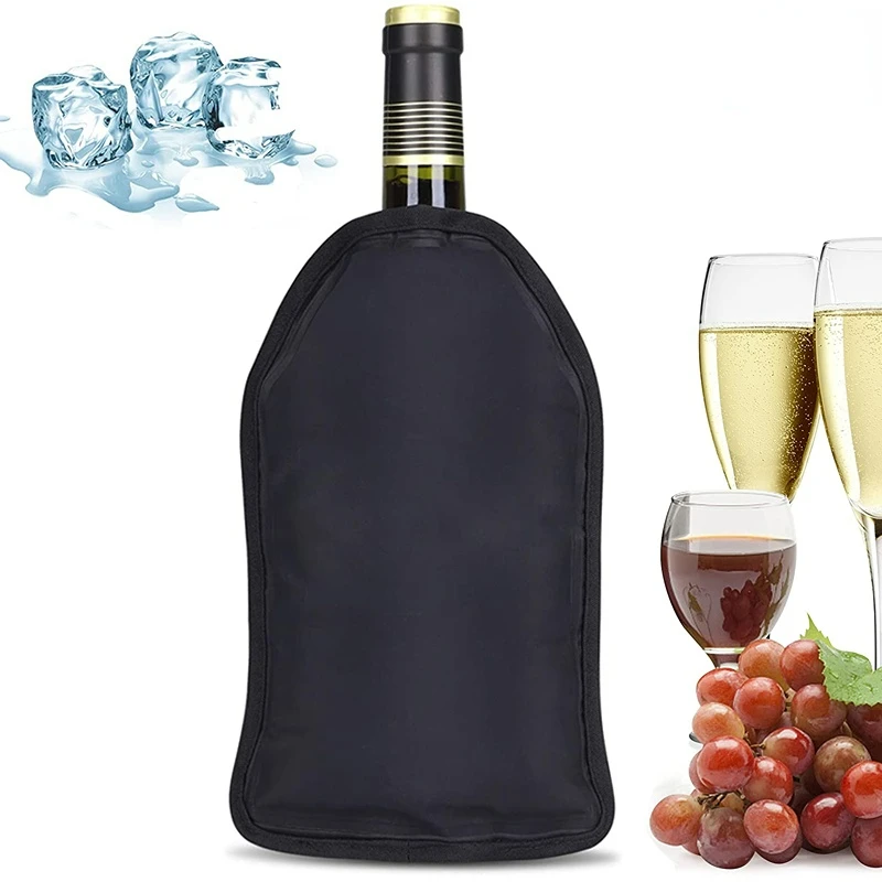 Wine Cooling Holder Ice Bag Jelly Picnic Beverage Nylon Wine Cooler Sleeve Soft Drink Rack Bar Tool Champagne Wine Bottle Covers