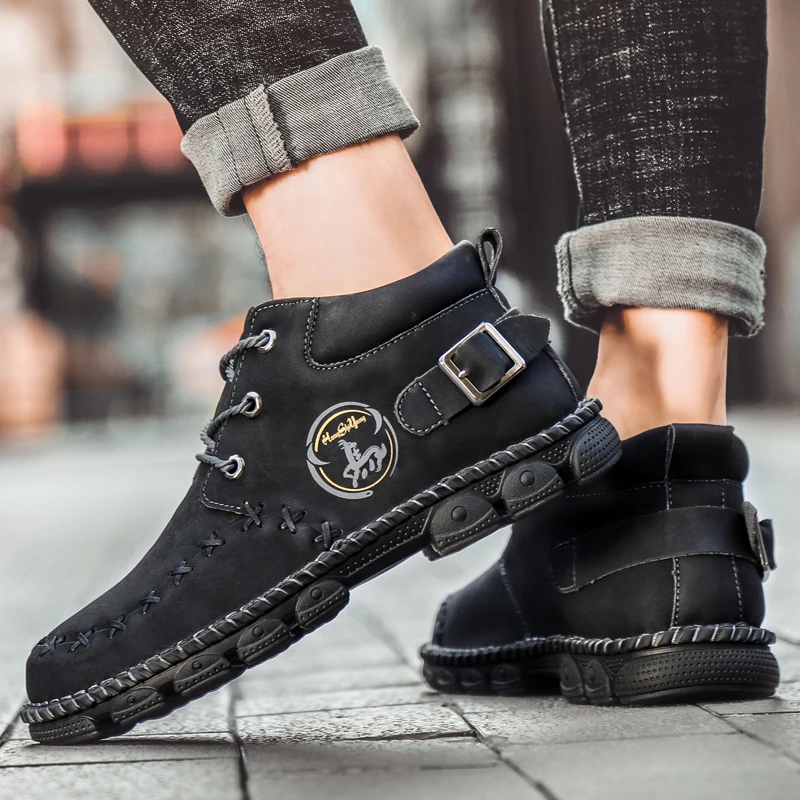 

Hard-Wearing Handmade Genuine Leather shoes Comfortable Casual Shoes Winter Men Outdoor Sports Boots S11780-S11790 Morliron
