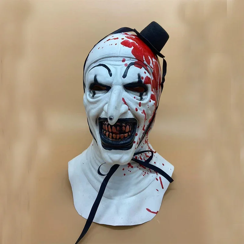 Terrifier 2 Art The Clown Косплей Маска Фильм Маски Хэллоуин Карнавальная Реквизит для